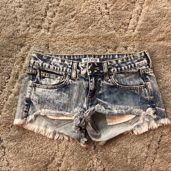 wildfox denim shorts